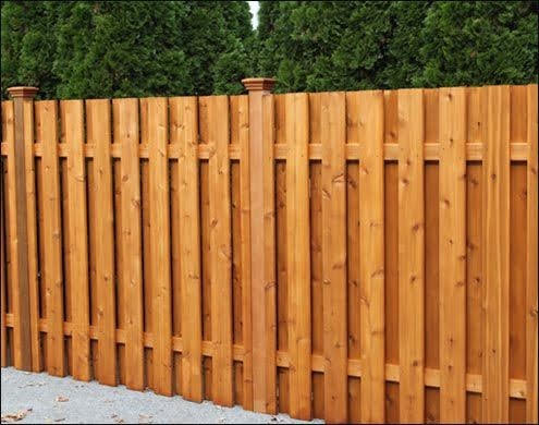 6'FT SHADOW-BOX CEDAR FENCE